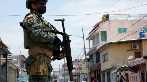 Guillermo Lasso, presidente de Ecuador, propuso que las Fuerzas Armadas intervengan en el combate al crimen organizado y narcotráfico. Foto: Reuters