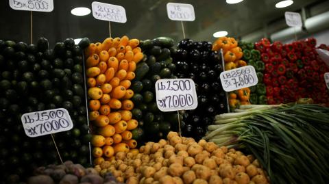 Mercado en Bogotá, Colombia. Foto: Reuters.