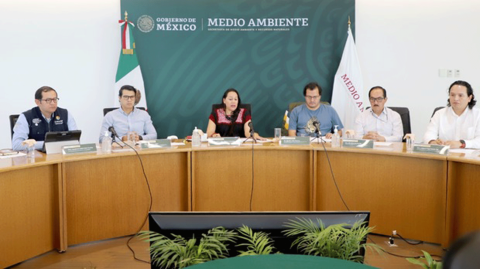 La secretaria de Medio Ambiente y Recursos Naturales, María Luisa Albores González, expuso en una transmisión las acciones del Gobierno de México durante su participación en la COP27. Foto EE: Cortesía Semarnat