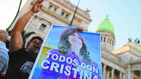 An Argentine federal court found VP Fernandez de Kirchner guilty in a corruption case, in Buenos Aires