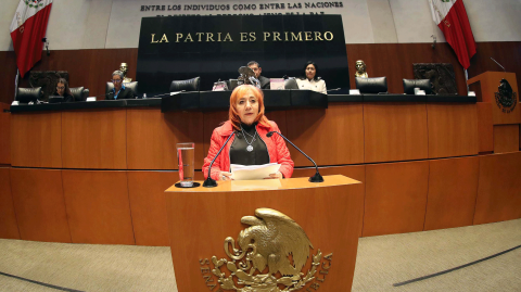 Rosario Piedra Ibarra, presidenta de la Comisión Nacional de Derechos Humanos. Foto EE: Cortesía / Senado de la República