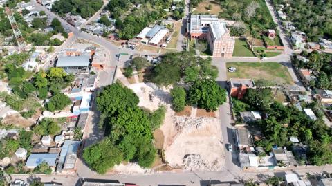 El municipio de Uayma, Yucatán, fue donde se iniciaron las labores de la Sedatu en este año respecto al Programa de Mejoramiento Urbano. Foto: Cortesía: Sedatu.