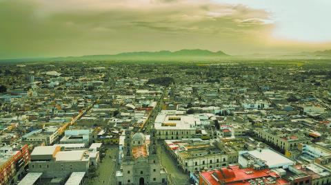 Created,By,Dji,Camera,Aereal,Aguascalientes,Sunset