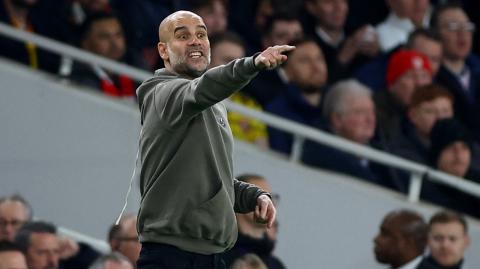 Pep Guardiola, entrenador del Manchester City. Foto: Reuters