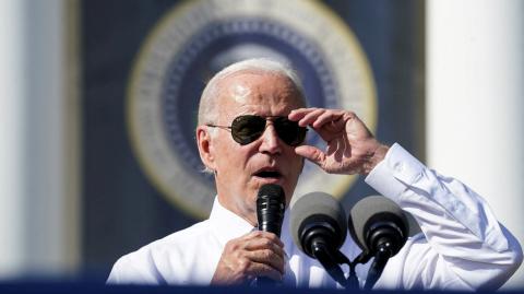 FILE PHOTO: U.S. President Biden hosts celebration of the "Inflation Reduction Act of 2022" at the White House in Washington