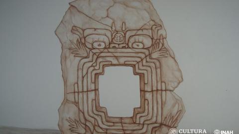 El bajorrelieve representa a un "monstruo de la tierra", criatura cosmogónica que aparece con frecuencia en la iconografía olmeca. Foto EE: Cortesía INAH