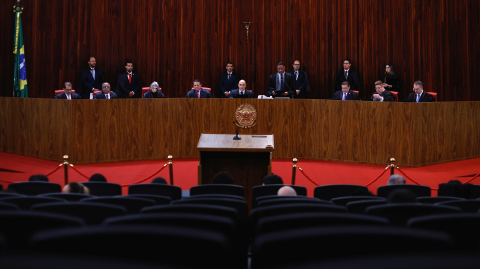 Sesión del Tribunal Superior Electoral de Brasil. Foto: Reuters