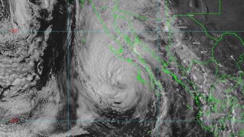 Se teme que el huracán Hilary todavía provoque fuertes lluvias e inundaciones en territorio mexicano. Foto EE: Especial.