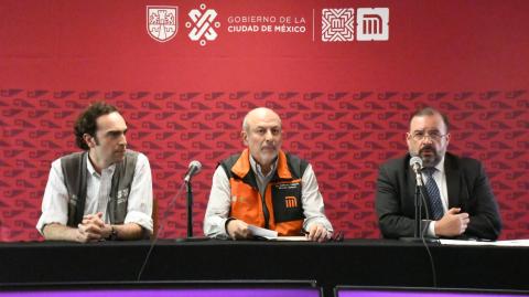 Andrés Lajous, Guillermo Calderón y Renato Berrón. Foto EE: Especial.