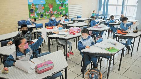 Estudiantes de primaria. Foto: Cuartoscuro / Archivo