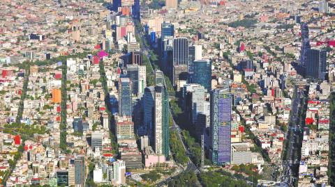 Toma panorámica de la Ciudad de México. Foto: Shutterstock