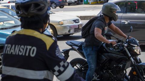 El Gobierno de la Ciudad de México busca reducir hechos de tránsito que involucren a motociclistas. Foto: Archivo.