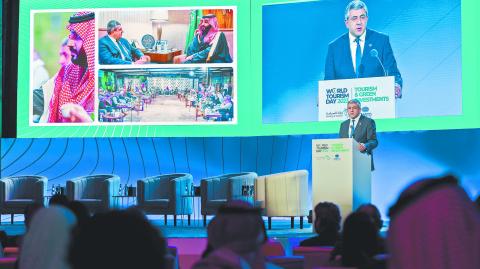 La ceremonia por el Día Mundial del Turismo se llevó a cabo en la Ciudad de Riad, y estuvo a carg del secretario general de la Organización Mundial de Turismo (OMT), Zurab Pololikashvili.