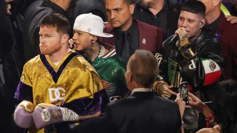 El mexicano Saúl "Canelo" Álvarez se enfrentó contra el estadounidense Jermell Charlo. Foto: AFP