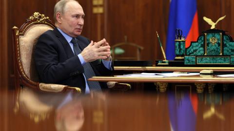 En febrero, Putin suspendió la participación de Rusia en el Nuevo Tratado START. Foto: AFP / Archivo.