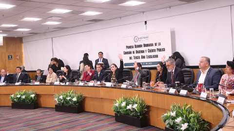 Reunión ordinaria de la Comisión de Hacienda y Crédito Público de la Cámara de Diputados. Foto EE: Cortesía Cámara de Diputados