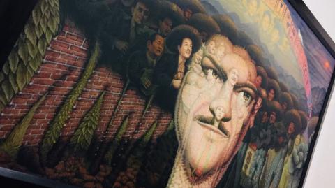 Mural de José Alfredo Jiménez en la Casa Museo. Foto Especial.