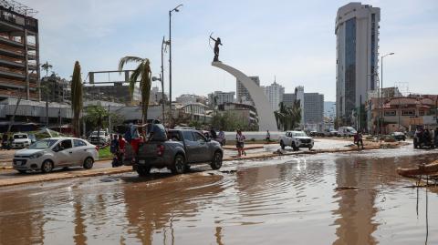 Área siniestrada por el huracán Otis en Acapulco, Guerrero. Foto: Reuters