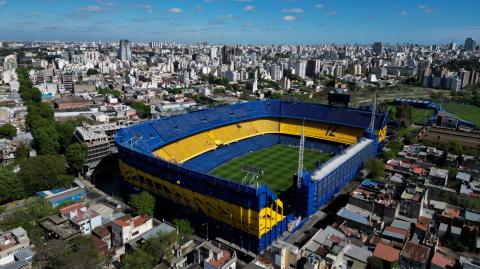 El estadio Alberto J. Armando, La Bombonera, casa de Boca Juniors en Buenos Aires, Argentina. Foto: AFP