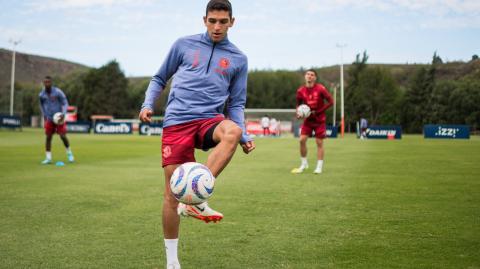 Juan Sanabria, lateral izquierdo del Atlético de San Luis. Foto: Especial