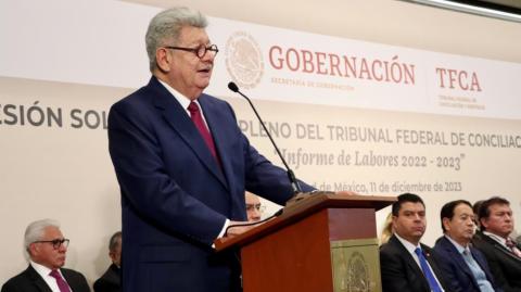  E Magistrado Presidente del  TFCA, Placido Morales, rindió su Informe de Actividades 2023. Foto EE: Cortesía.