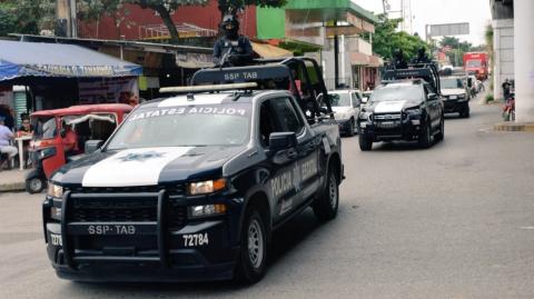 Policía de Tabasco. Foto EE: Cortesía.