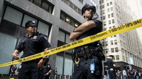 Policía de Nueva York. Foto: AFP.