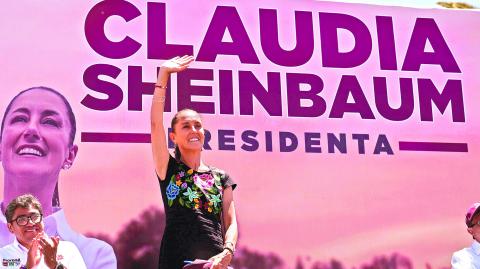 Claudia Sheinbaum, candidata de la coalición Sigamos Haciendo Historia