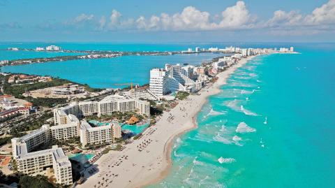 Zona hotelera de Cancún, Quintana Roo. Foto: Shutterstock