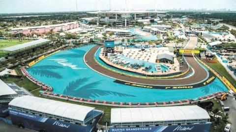 Autódromo Internacional de Miami. Foto: AFP