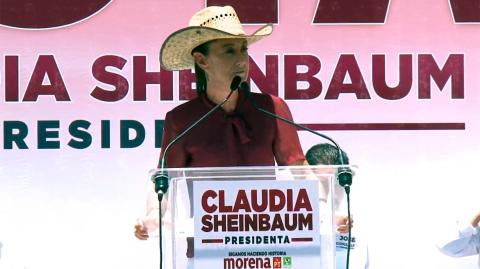 Claudia Sheinbaum, candidata presidencial de Morena, PT y PVEM. Foto EE: Especial / Captura de video