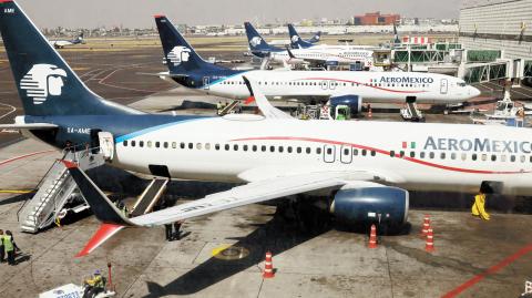 Aeroméxico se listará en la plaza mexicana después de haberse deslistado. Foto: AFP