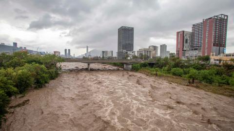 El estado de Nuevo León y Tamaulipas fueron de los estados que recibieron más el impacto de Alberto. Foto: AFP