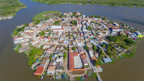 Pueblo Mágico de Mexcaltitlan, en el estado de Nayarit