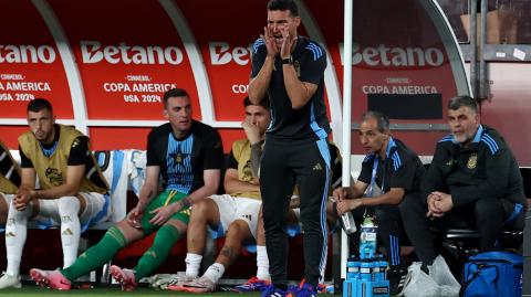 Director Técnico de Argentina, Lionel Scaloni. Foto: Reuters