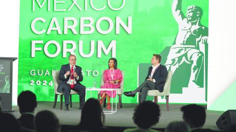 La BMV promueve el MÉXICO2, un foro que busca promover la compensación de emisión de carbono. Foto: Especial