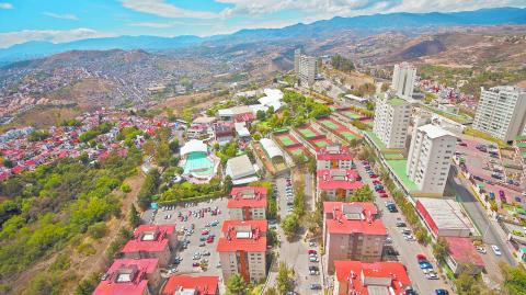 aerial view of apartment buildings of middle class urban living zone within the mexico city metropolitan areacasasvivienda cdmx