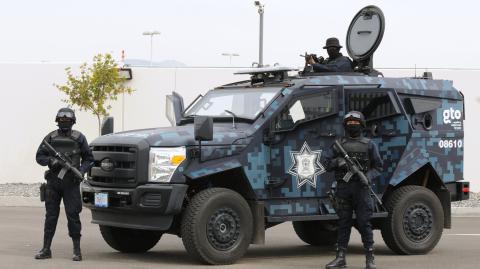 Policía de Guanajuato. Foto EE: Cortesía.