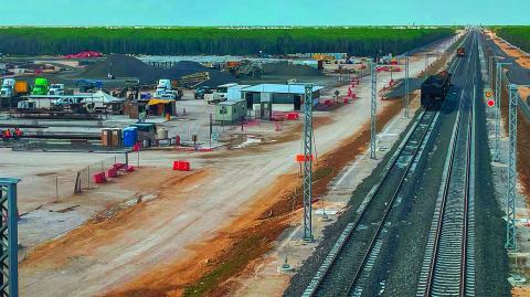 PLAYA DE CARMEN, QUINTANA ROO, 14ABRIL2024.- Continúa la construcción del Tramo 5 del Tren Maya en Playa del Carmen. FOTO: ELIZABETH RUIZ/CUARTOSCURO.COM