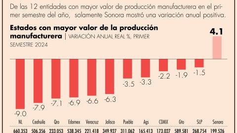 Guerrero, por otro lado, fue la entidad que más cayó en su actividad industrial con 50%