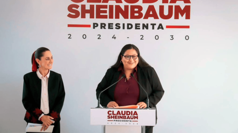 Citlalli Hernández y Claudia Sheinbaum. Foto EE: Cortesía.