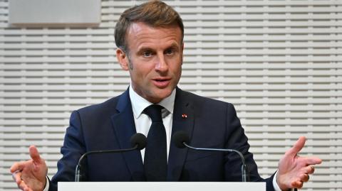 El presidente francés Emmanuel Macron. Foto: AFP