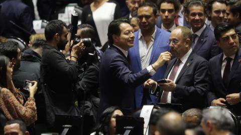 Mario Delgado en la Cámara de Diputados. Foto EE: Eric Lugo.