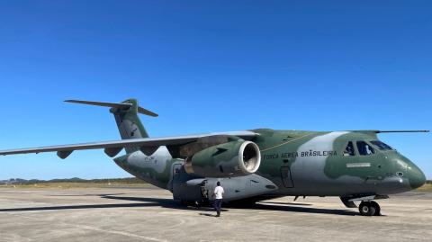 El avión militar C-390 Millennium de Embraer. Foto: Reuters