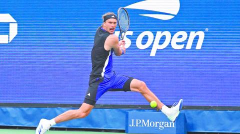 Alexander Zverev tiene en mente la pelea entre los ocho mejores del US Open. Foto: Reuters.