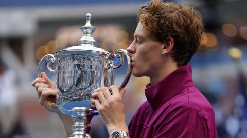 A Jannik Sinner la vida le dio la vuelta, y a sus 23 años ya es el jugador más destacado del momento. Foto: Reuters.