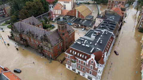 Inundaciones en la ciudad de Nysa, Polonia este lunes 16 de septiembre. Foto: Reuters