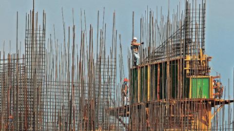 Obra en construcción en la Ciudad de México