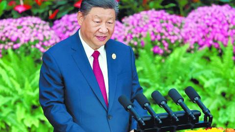 Chinese President Xi Jinping delivers his keynote speech at the opening ceremony of the ninth Forum on China-Africa Cooperation (FOCAC) Summit, at the Great Hall of the People in Beijing, China September 5, 2024. REUTERS/Florence Lo