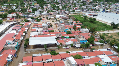 Afectaciones del huracán John en Acapulco, Guerrero.